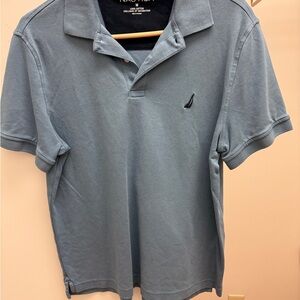 Nautica Men's Charcoal Short Sleeve Polo